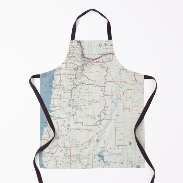 Item preview, Vintage Map of Oregon Postal Routes Map (1959) designed and sold by BravuraMedia.