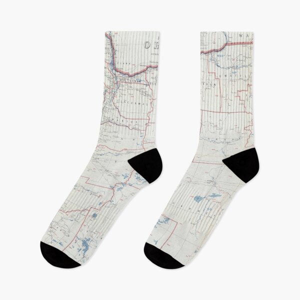 Item preview, Vintage Map of Oregon Postal Routes Map (1959) designed and sold by BravuraMedia.