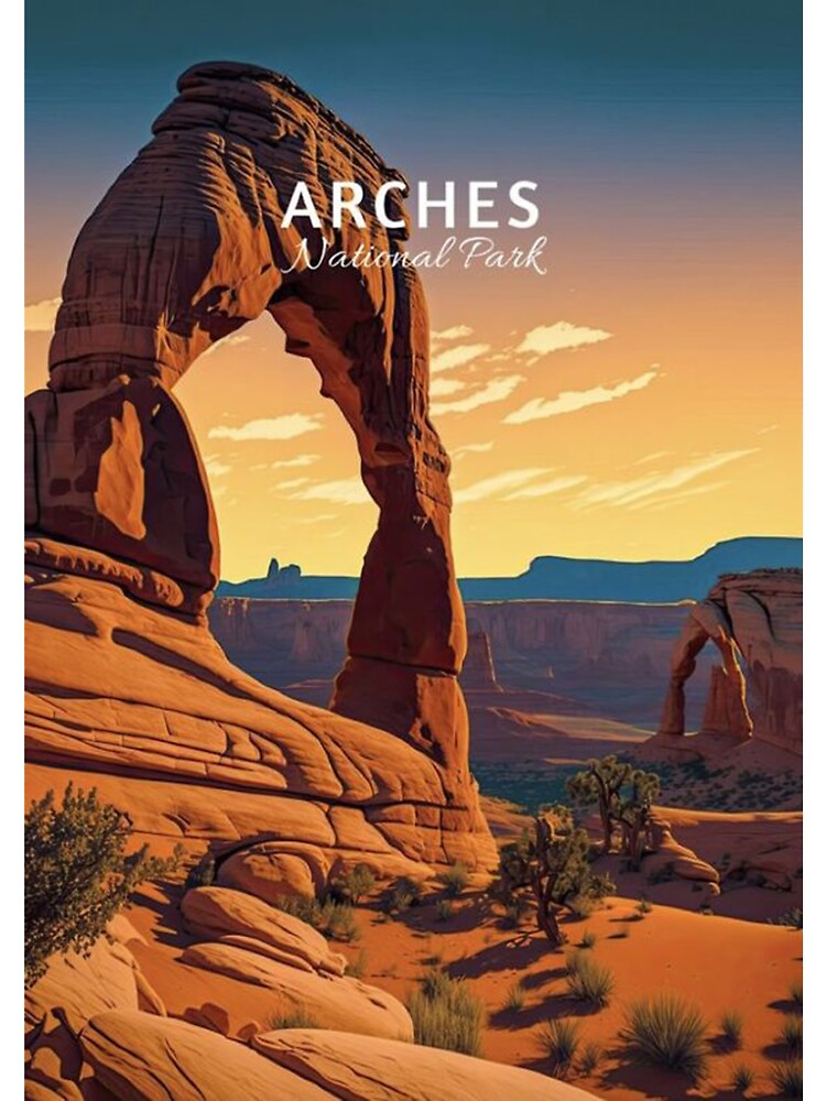 arches travel art | Kids T-Shirt