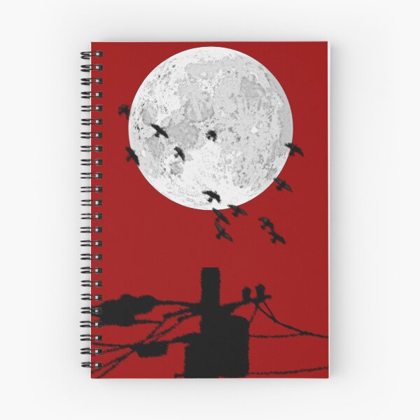 Item preview, Red sky telephone pole designed and sold by Theblack Future.