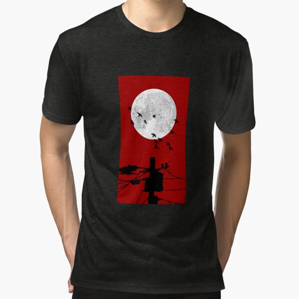 Naruto Camiseta Shippuden Akatsuki con símbolo de nube roja, Negro, S