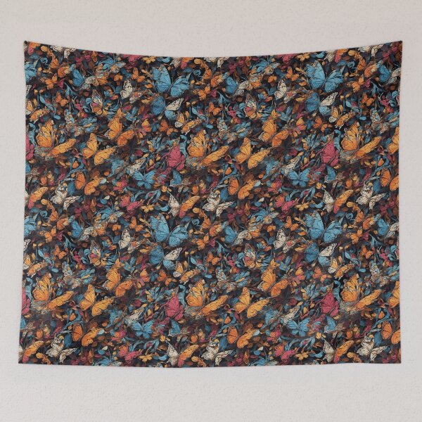 Item preview, Abstract Butterfly pattern on dark background designed and sold by DJALCHEMY.