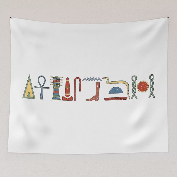 Item preview, Ancient Egyptian Hieroglyphic Life Prosperity Health Blessing (WH) designed and sold by PyramidPrintWrx.