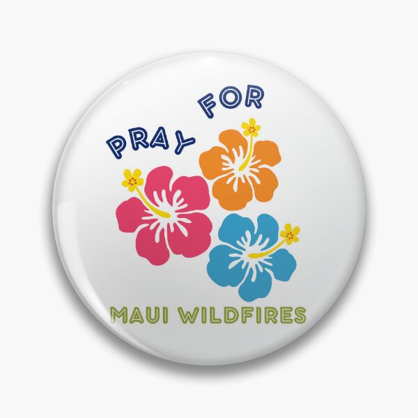 Item preview, Pray for Maui Wildfires - Hawaiian Flowers designed and sold by JennyDesignShop.