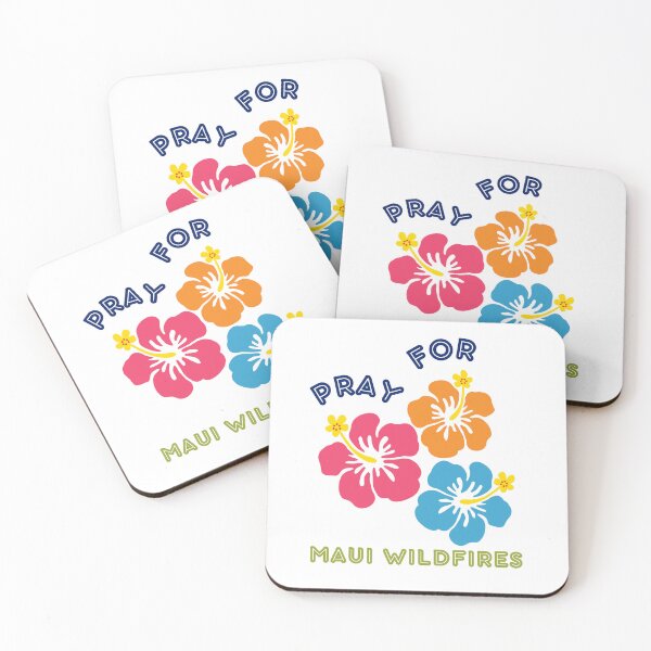 Item preview, Pray for Maui Wildfires - Hawaiian Flowers designed and sold by JennyDesignShop.