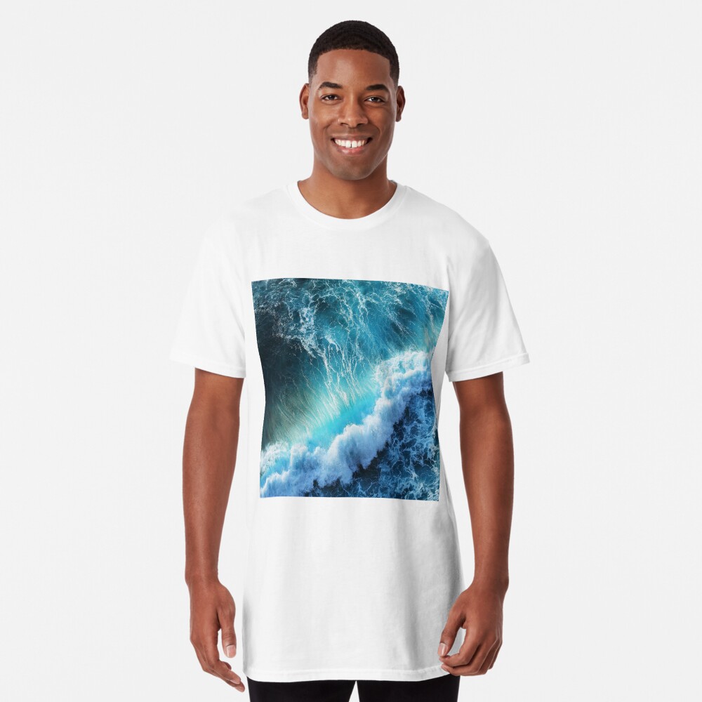Waving Blue Long T-Shirt