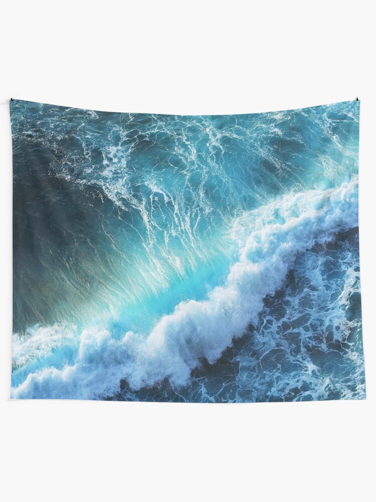 Alternate view of Waving Blue Tapestry