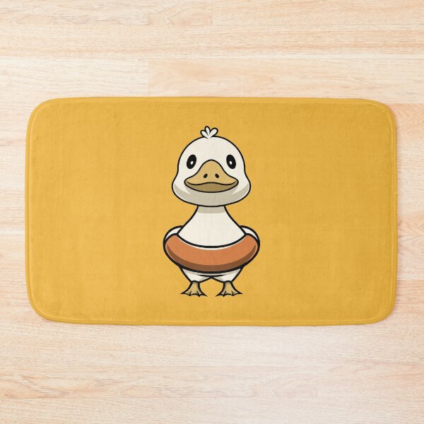 Item preview, Cute duck swimming cartoon illustration designed and sold by cubbone.