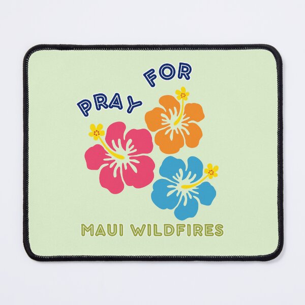 Item preview, Pray for Maui Wildfires - Hawaiian Flowers designed and sold by JennyDesignShop.