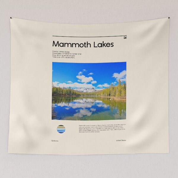 Item preview, Visit Mammoth Lakes, United States (Travel poster) designed and sold by RabbitK.