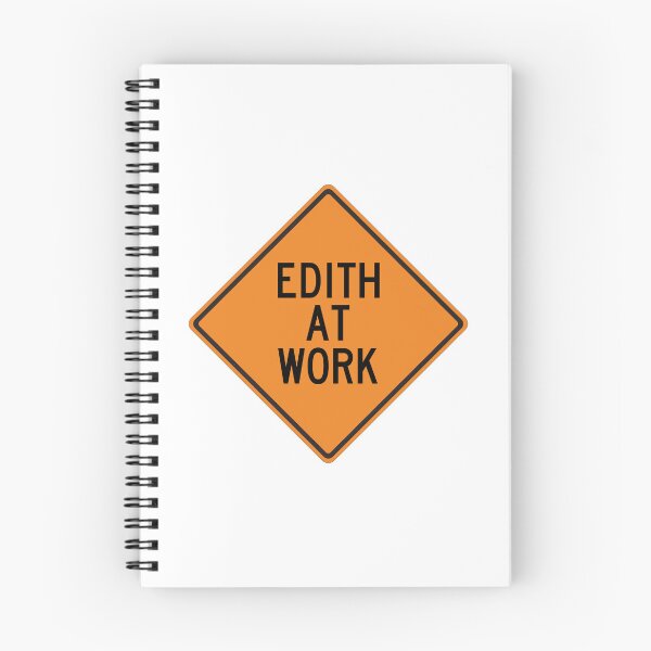Item preview, Edith at Work Funny Personalized Warning Sign designed and sold by Wurmbone.