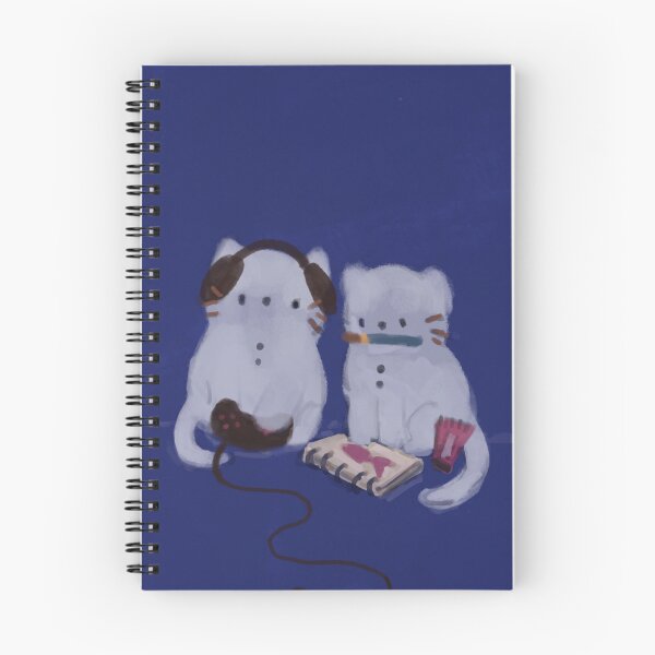 Item preview, Two cute white cats - gamer boyfriend & artist girlfriend  designed and sold by kuiello.