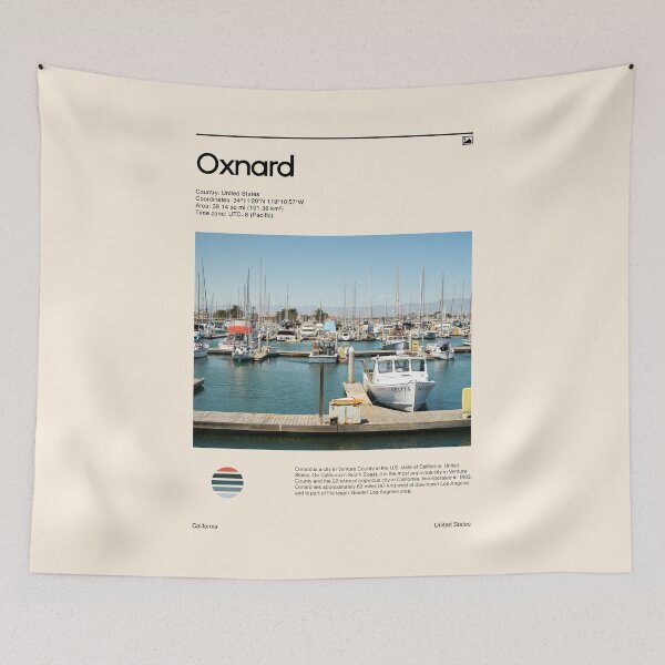 Item preview, Visit Oxnard, United States (Travel poster) designed and sold by RabbitK.
