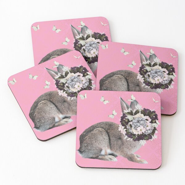 Item preview, Spring Flower Bonnet On Bunny designed and sold by Sue Skellern Artist.