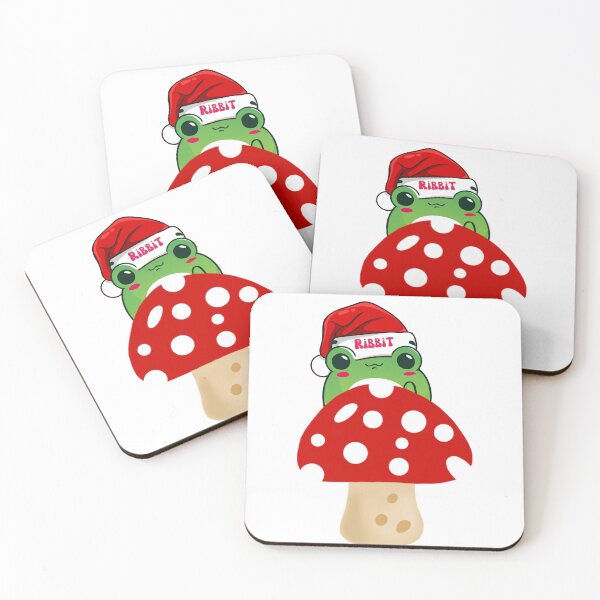 Item preview, Happy Christmas Mushroom Frog designed and sold by InspireWithLove.