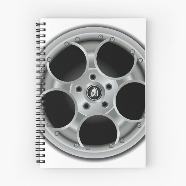 Item preview, Lamborghini Murcielago - Italian Supercar Illustration - Alloy Wheel Rim designed and sold by CarCartoonItaly.