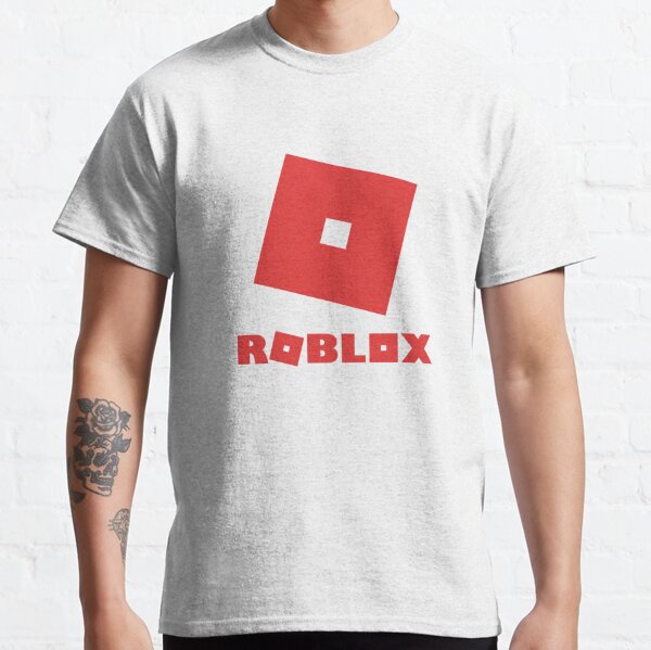 Roblox Logo Tee Cool Interactive Video Game Gamer T Shirt White