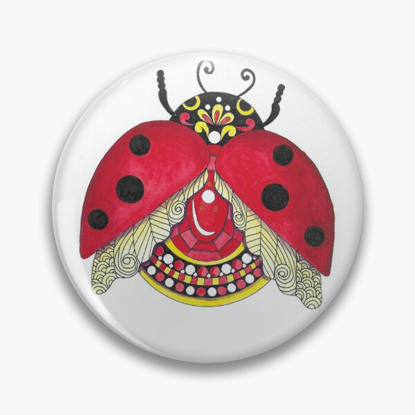 Item preview, Jewel Ladybug in watercolors designed and sold by HotPinkStudio.