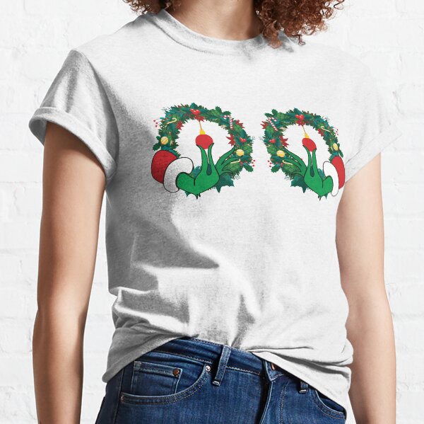 grinch hand shirt