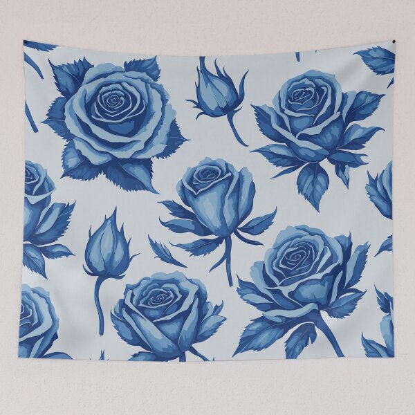 Item preview, Blue Rose Floral Pattern designed and sold by GraphicsClub.