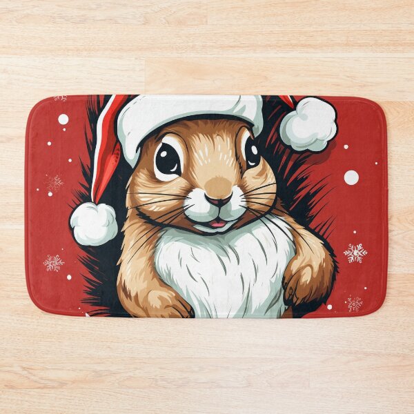 Item preview, Cute squirrel with Santa hat designed and sold by FlyingRaven1.