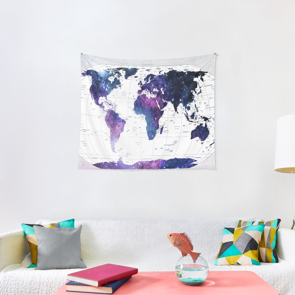 ALLOVER THE WORLD-Galaxy map Tapestry