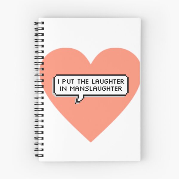 Item preview, I put the laughter in manslaughter funny meme sticker designed and sold by Savoryyyy.