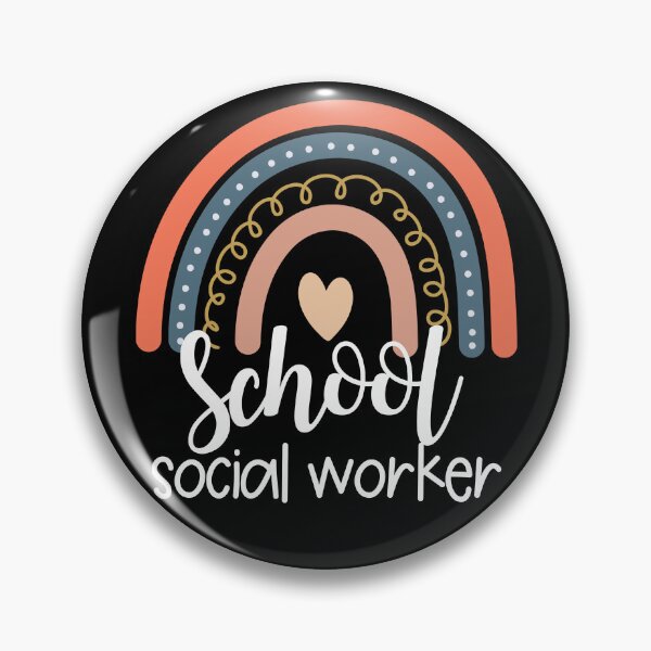 Artikelvorschau, School Social Worker Cute Boho Rainbow Retro Social Worker Gear entworfen und verkauft von DynamicDesign.