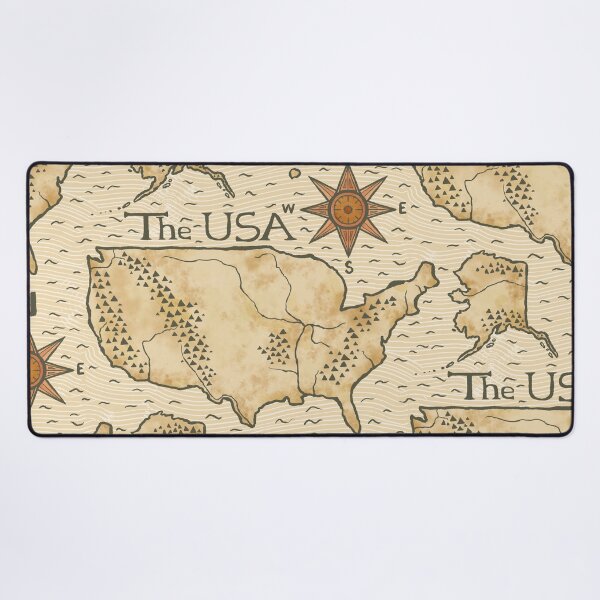 Item preview, Vintage Map of the USA designed and sold by rnmarts.
