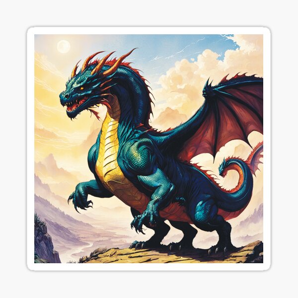 Dragon Sticker 3x3 Sticker