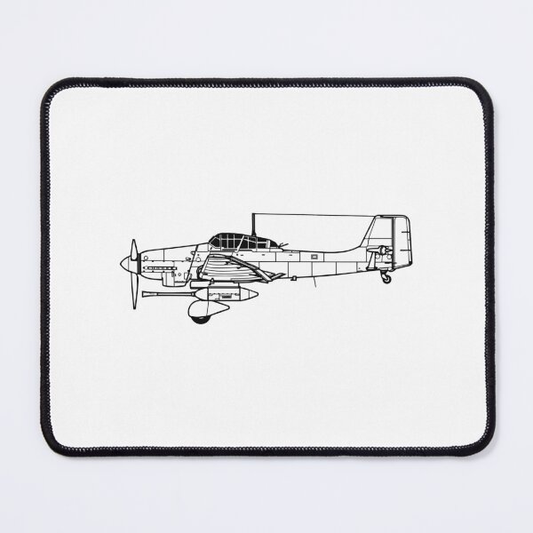 Item preview, Ju 87 G Stuka Side Schematics designed and sold by cadyjolyn.