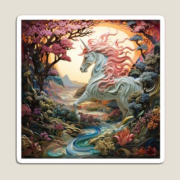 Item preview, FANTASY LANDSCAPES (ICE-CREAM UNICORN 2) designed and sold by PXLHDVP.