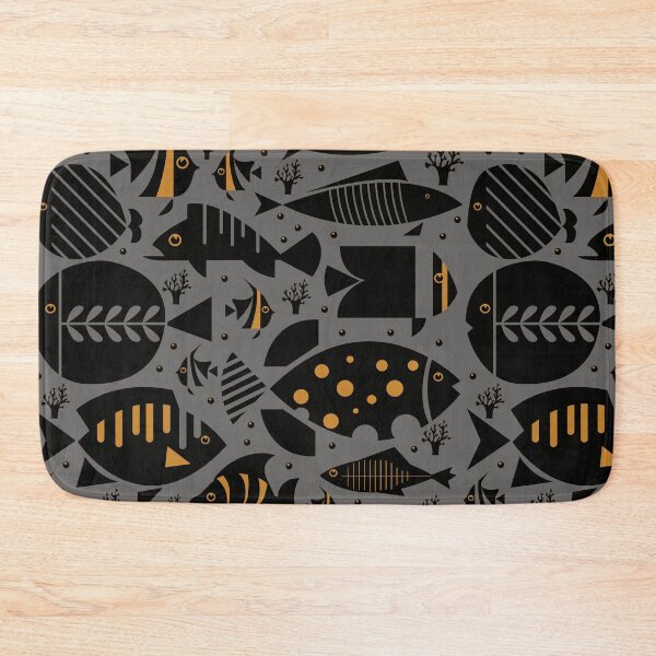 Item preview, watercolor black fishes designed and sold by obinsuma.