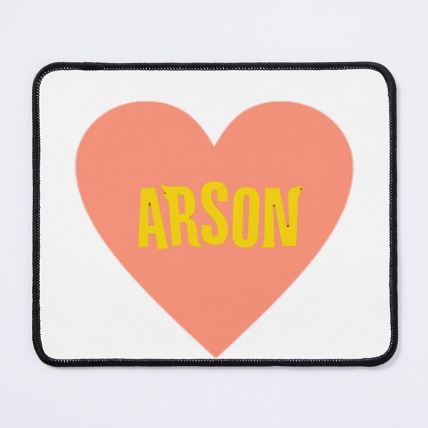 Item preview, Arson heart sticker funny meme designed and sold by Savoryyyy.