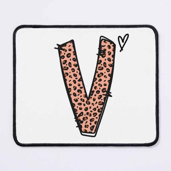 Item preview, Monogram Letter V Leopard Print designed and sold by OscarAndOphelia.