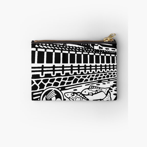 Item preview, Fish in castle drain on manhole in Japan - White designed and sold by mattraski.