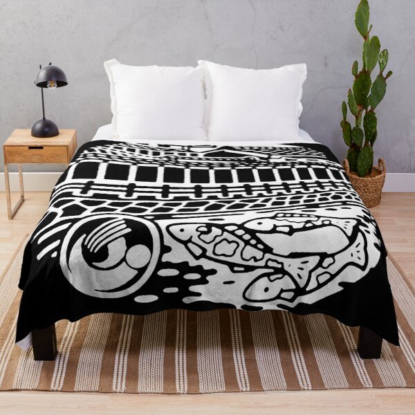 Item preview, Fish in castle drain on manhole in Japan - White designed and sold by mattraski.