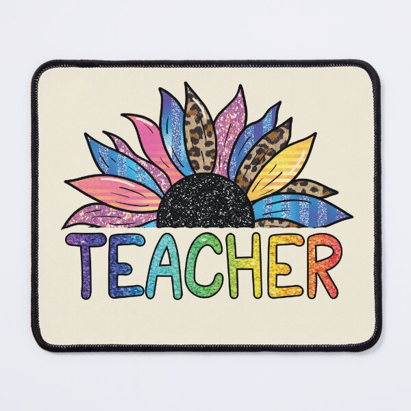 Item preview, Teacher Sunflower Colorful Design designed and sold by The Ginger Dragonfly Design Company.