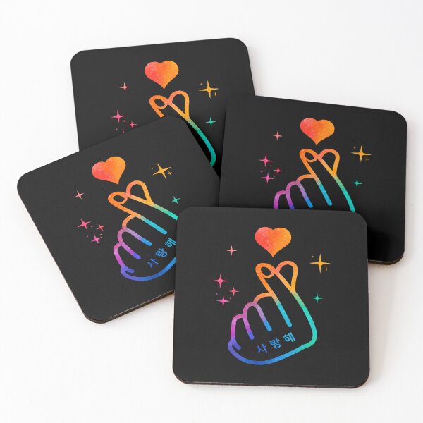 Item preview, Korean Finger Heart - Colorful Style - K-Pop, K-Drama, and K-Fashion Lovers designed and sold by RoleplayRealm.