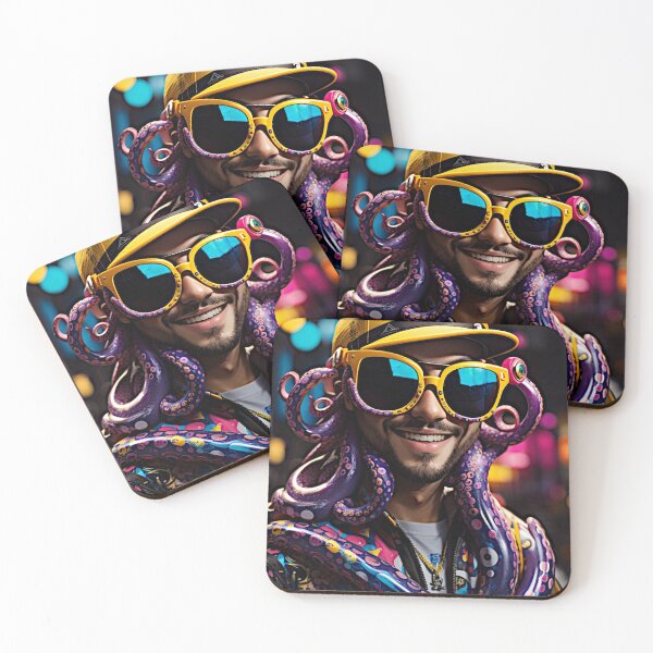 Artikelvorschau, „Splash Colors Fluorescent Matter: Graffiti Style Wurf Octopus“ entworfen und verkauft von Best-Art-32.