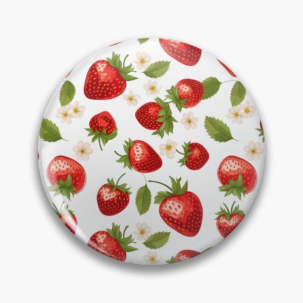 Item preview, Strawberry seamless pattern with mint  designed and sold by Sunakokookkook.