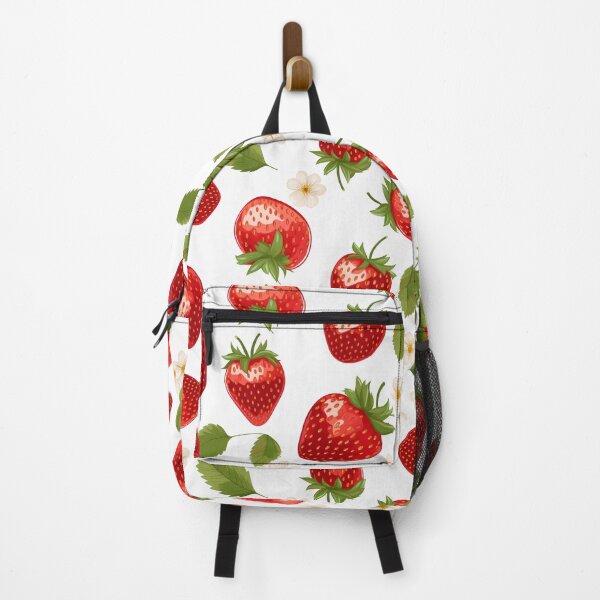 Item preview, Strawberry seamless pattern with mint designed and sold by Sunakokookkook.