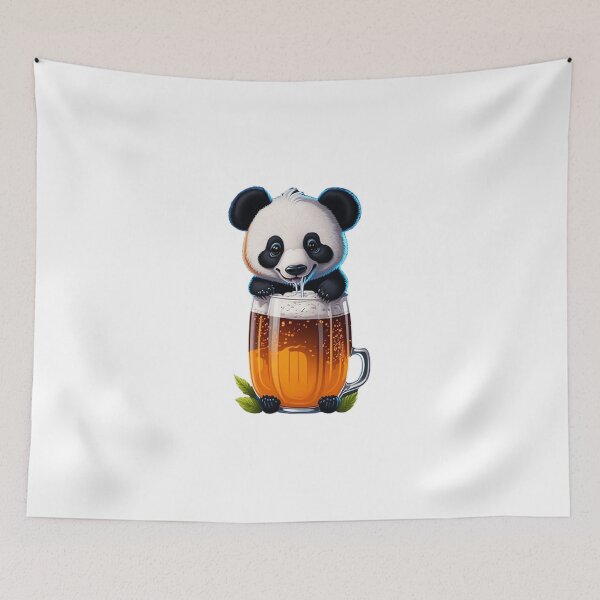 Item preview, Cute Panda With A Beer Mug designed and sold by likbatonboot.