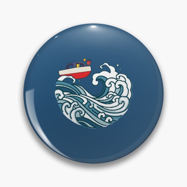 Item preview, boat on big wave designed and sold by kentonvid.