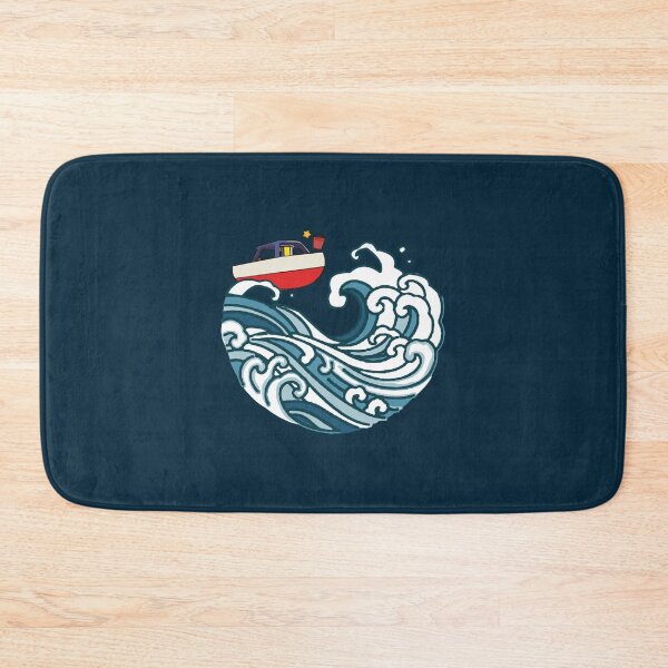 Item preview, boat on big wave designed and sold by kentonvid.