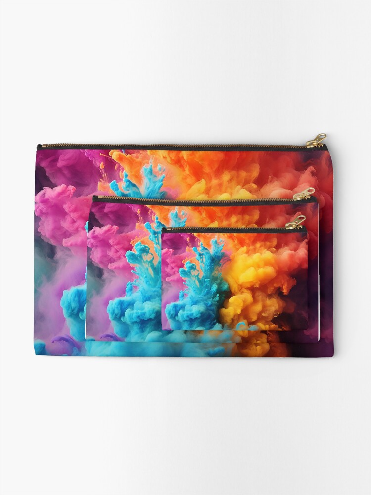 Thumbnail 2 of 4, Zipper Pouch, Color Explosion designed and sold by storyofdavid.