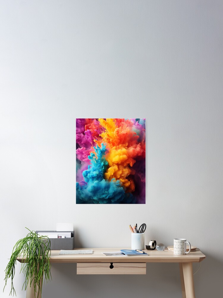 Thumbnail 2 of 3, Poster, Color Explosion designed and sold by storyofdavid.