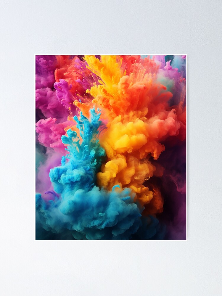 Thumbnail 1 of 3, Poster, Color Explosion designed and sold by storyofdavid.