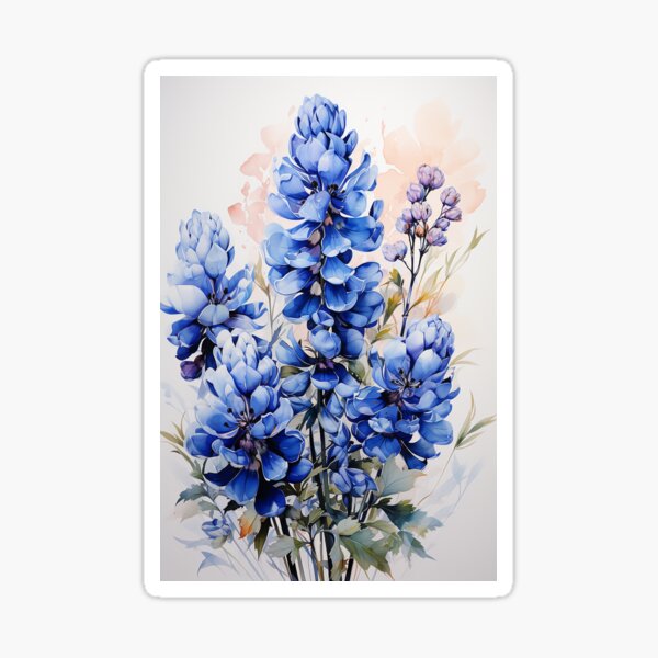 Item preview, Blue Flowers designed and sold by storyofdavid.