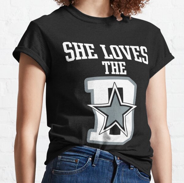 She Loves The D Dallas Cowboys Vintage Tee, Women's Dallas Cowboys Apparel  - Bring Your Ideas, Thoughts And Imaginations Into Reality Today